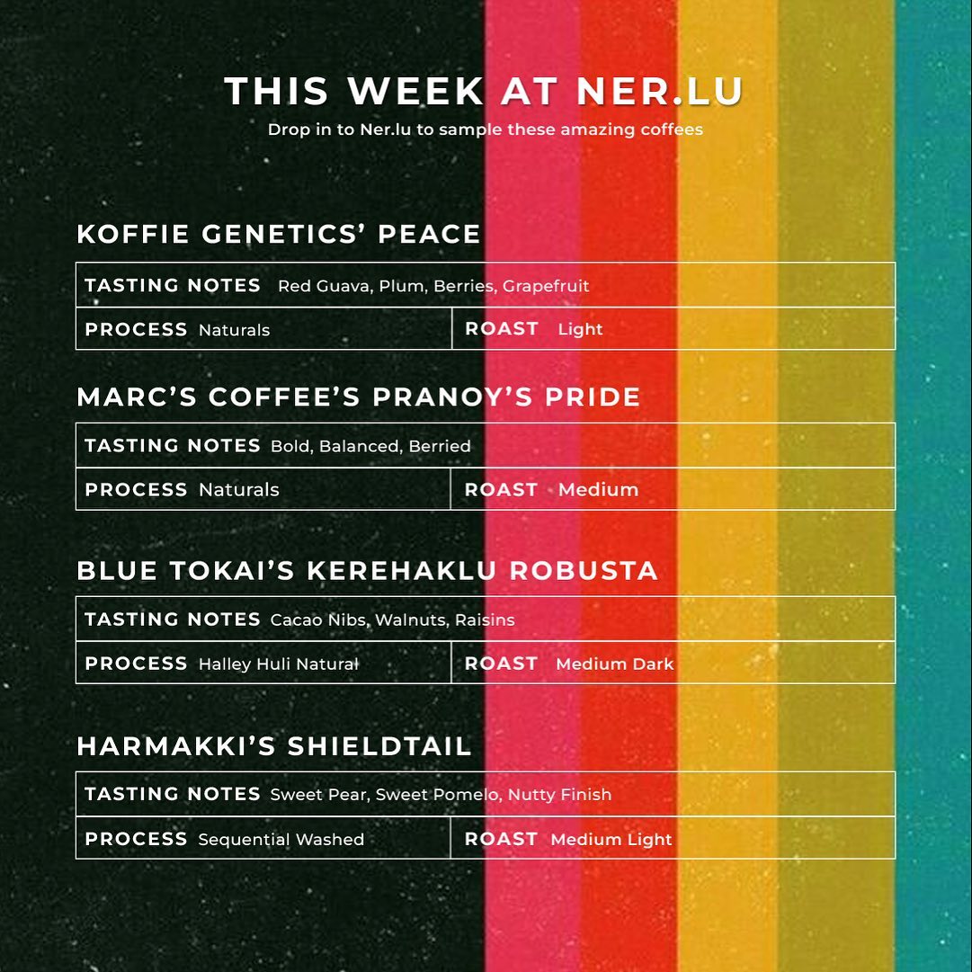 Menu photo from This Week at Ner.lu (Multi-Roaster)