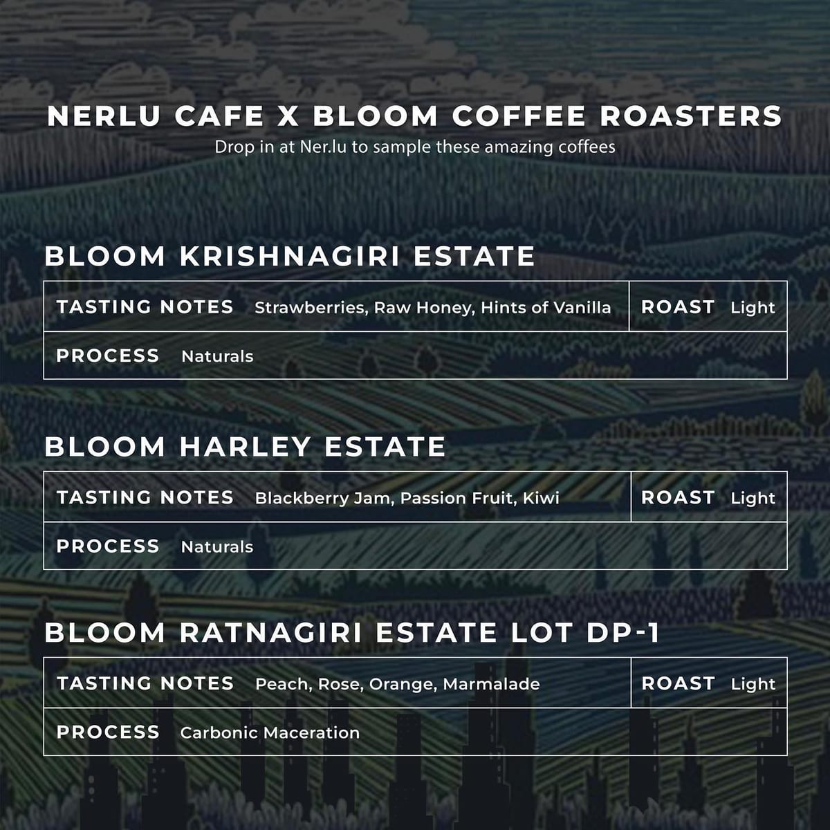 Menu photo from Bloom Coffee Roasters (A Bloom-ing good day at Ner.lu)