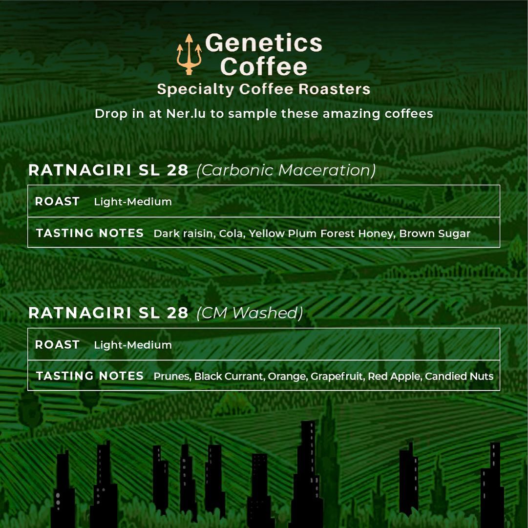 Menu photo from Genetics Coffee (Ratnagiri SL 28 & SL 34 Feature)