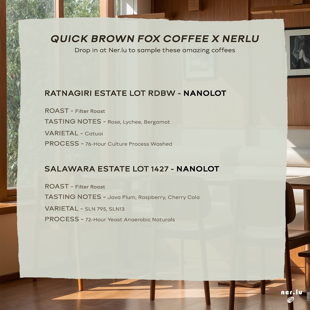 Menu photo from Quick Brown Fox Coffee (unlisted in Phase 1)