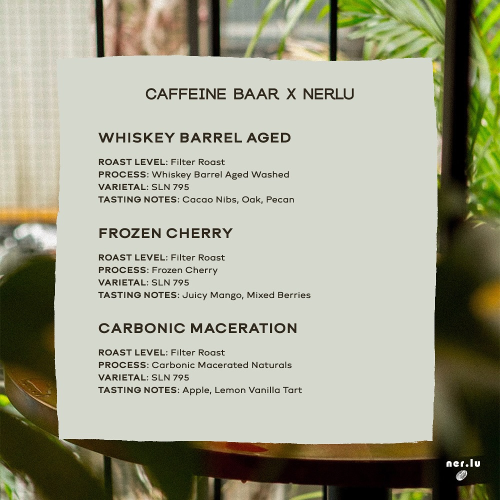 Menu photo from The Caffeine Baar