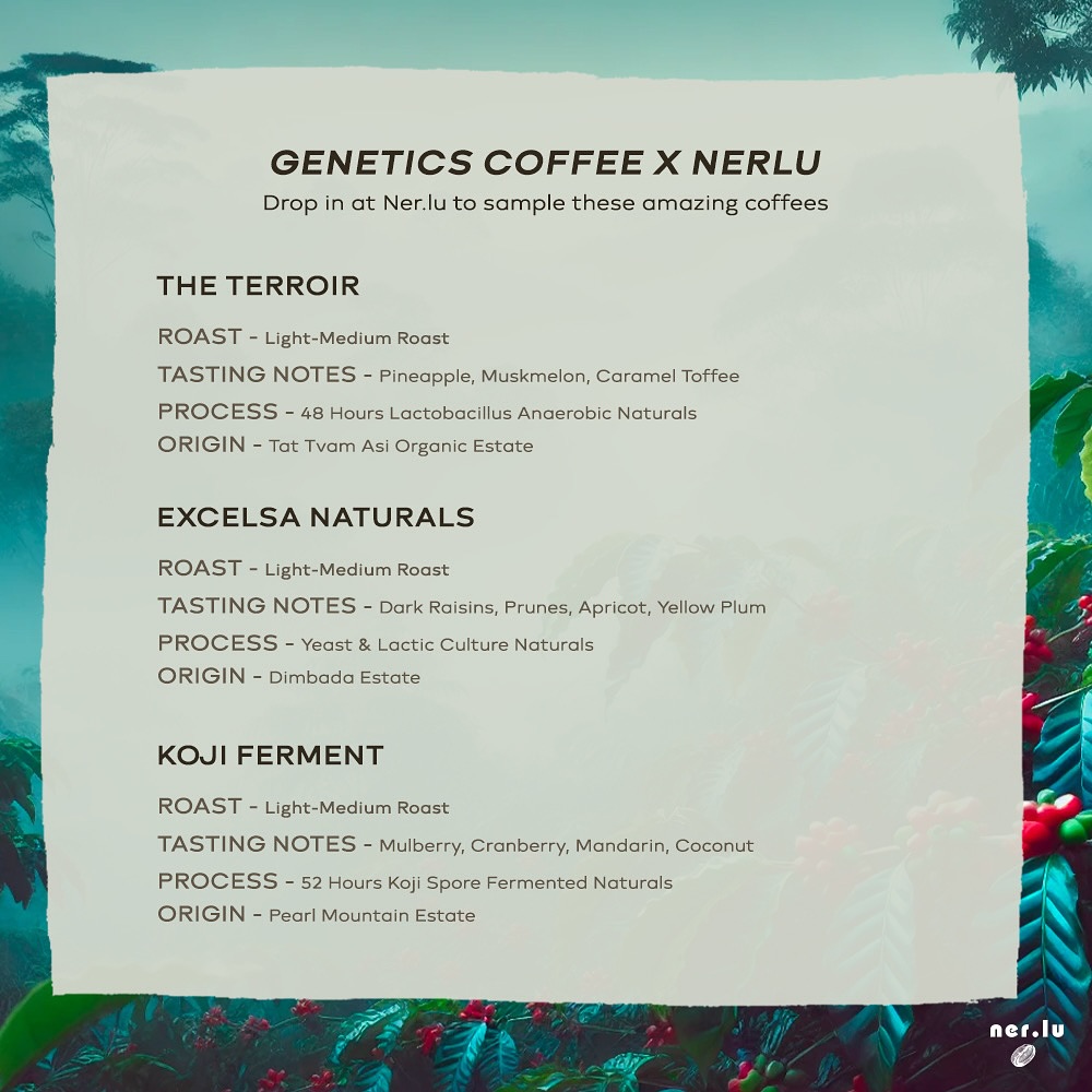 Menu photo from Genetics Coffee Roasters (Koffie Genetics)