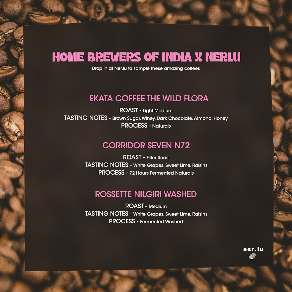 Menu photo from Home Brewers of India × Nerlu (Event Special)