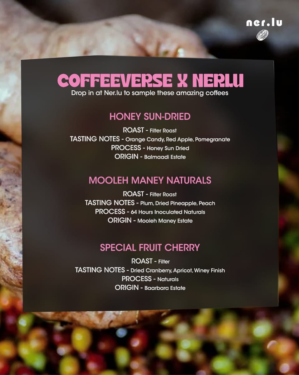 Menu photo from Coffeeverse
