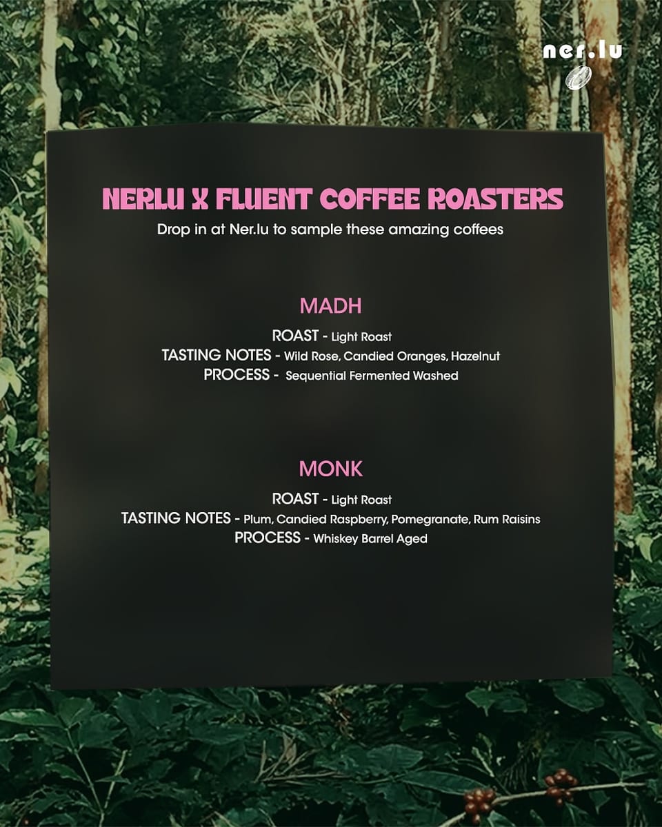 Menu photo from Fluent Coffee Roasters