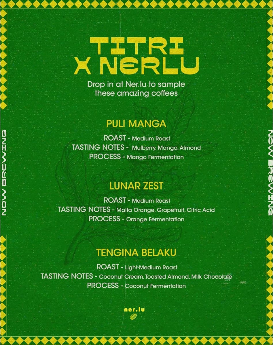 Menu photo from Titri Coffee Growers