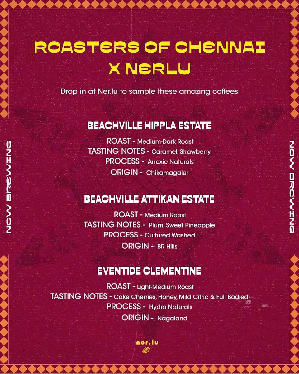 Menu photo from Roasters of Chennai (8-Roaster Special)